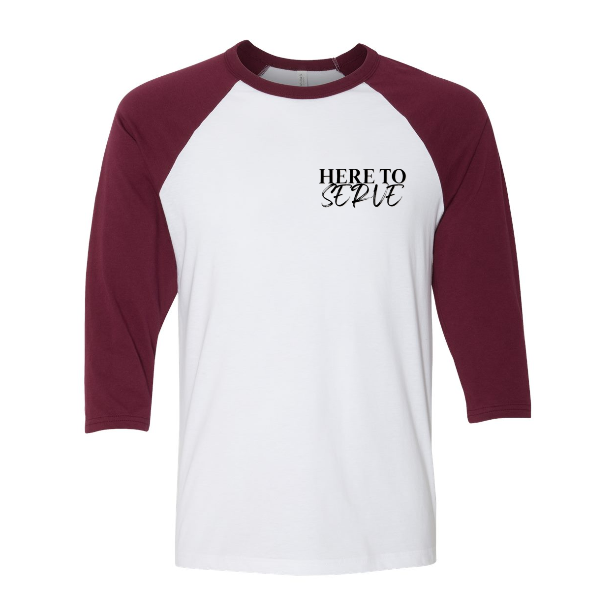 Here to Serve Raglan T-Shirt
