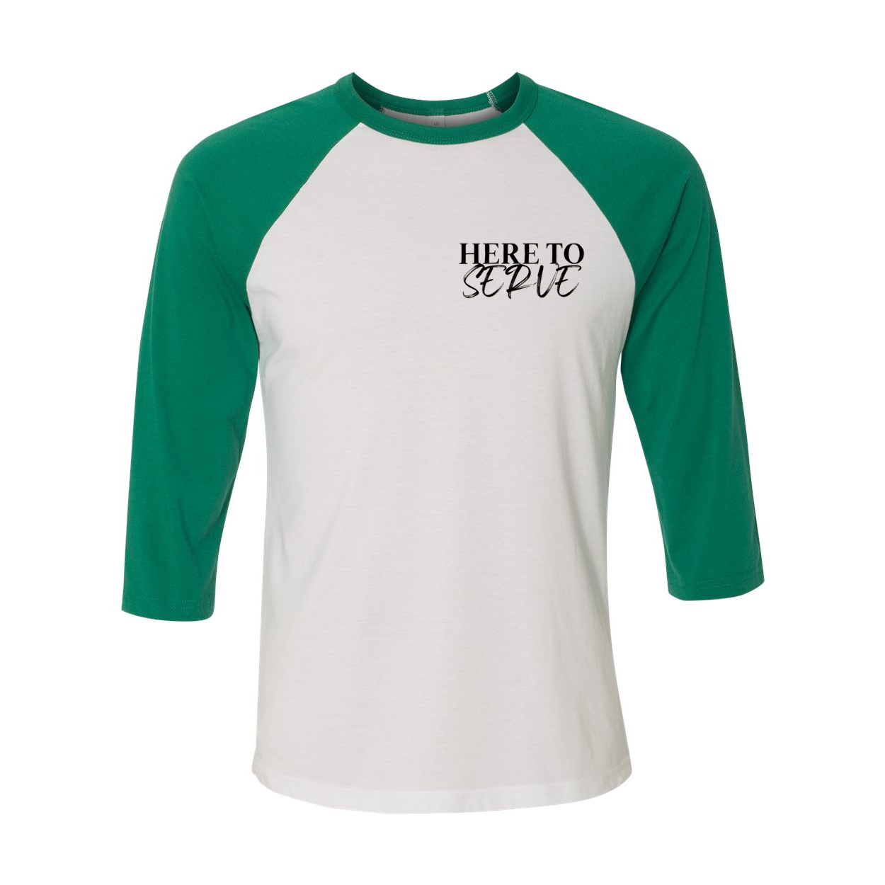 Here to Serve Raglan T-Shirt