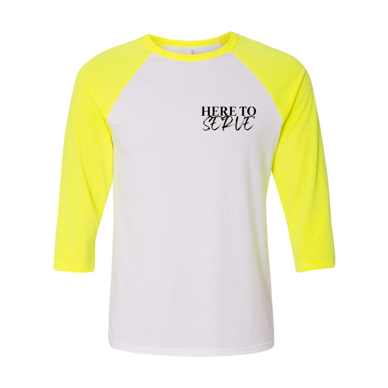 Here to Serve Raglan T-Shirt