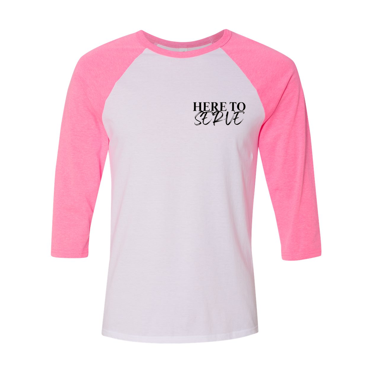 Here to Serve Raglan T-Shirt