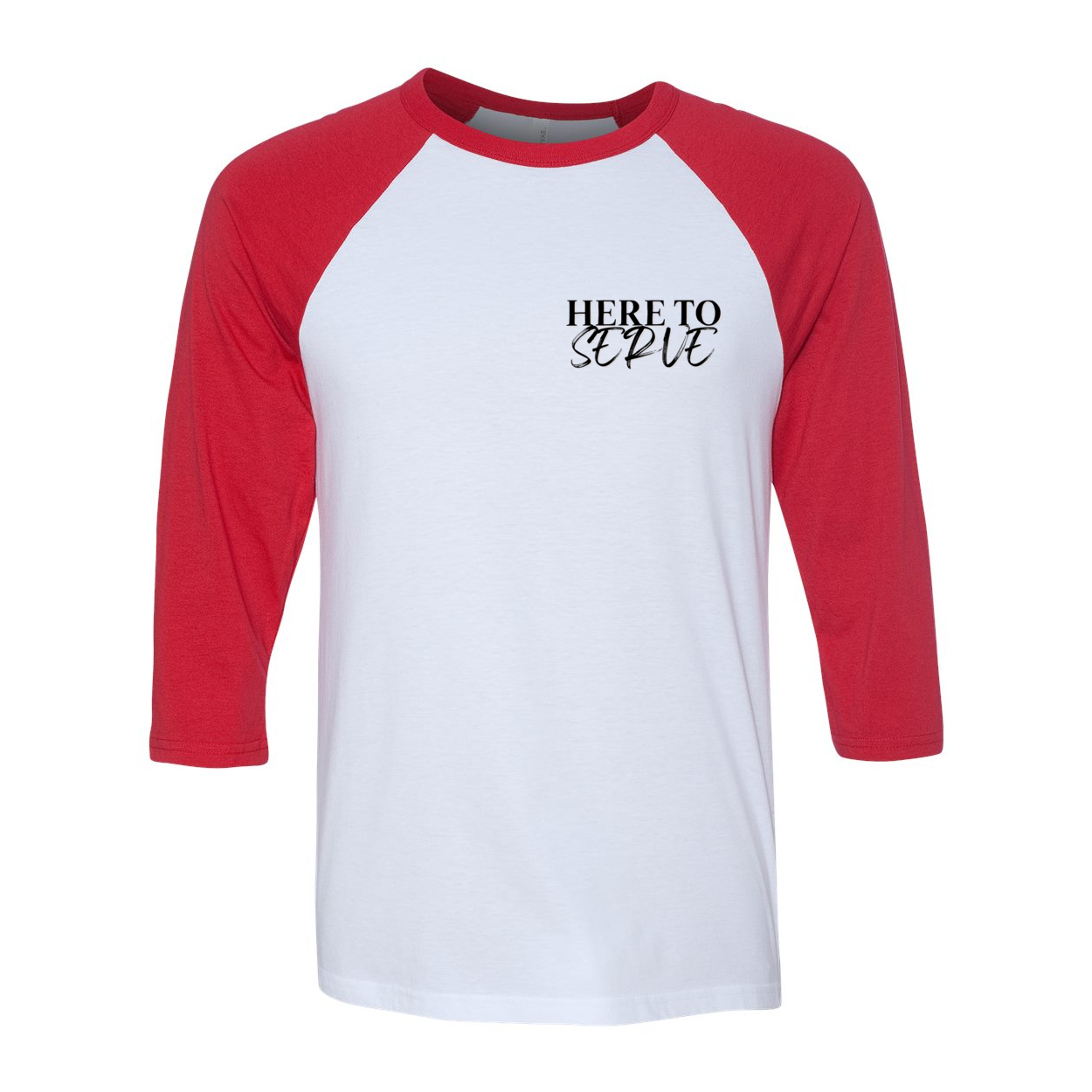 Here to Serve Raglan T-Shirt